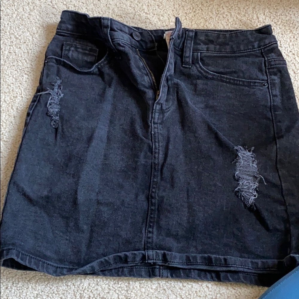 Denim black shirt